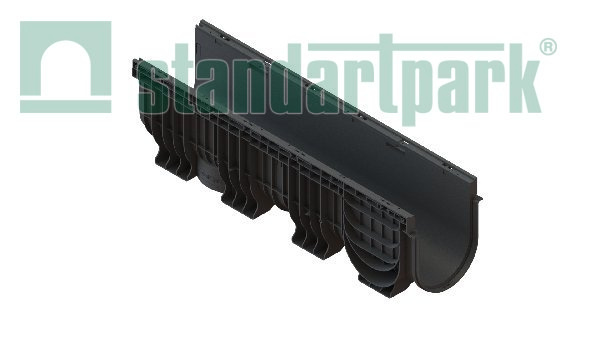 Лоток водоотводный Standartpark, PolyMax Basic, DN200, h300, арт: 8560