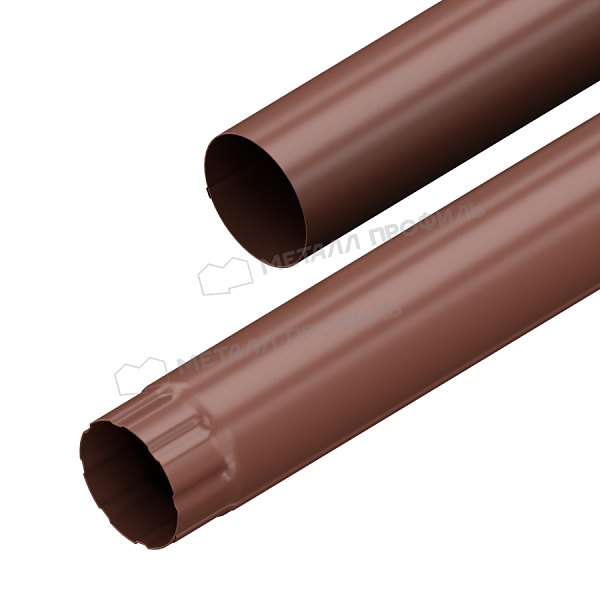 Труба водосточная Ø90 мм, Металл Профиль, GrandSystem, L=3000 мм,, PE, RAL 8017