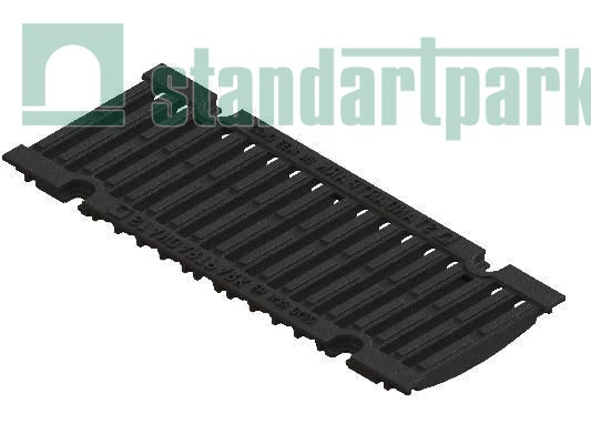 Решетка водоприемная Standartpark, Drive DN150, щелевая, чугунная, кл.D, арт: 223043