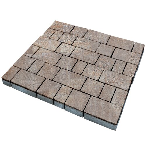 Тротуарная плитка SteinRus Старый город 60 мм 160/260 х 100/160 мм, цвет: берилл