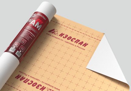 Изоспан АМ гидро-ветрозащитная паропроницаемая мембрана, 21.87 х 1.6 м, 35 м²