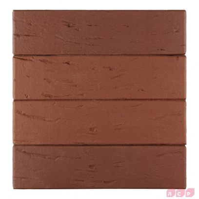 Кирпич облицовочный керамический ЛСР, 1НФ пустотелый, цвет: коричневый, рустик, М175, 250х120х65 мм