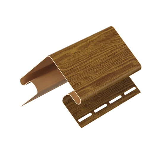 Внешний угол 75/15, Docke, L=3000 мм серия Lux под дерево, цвет: миндаль