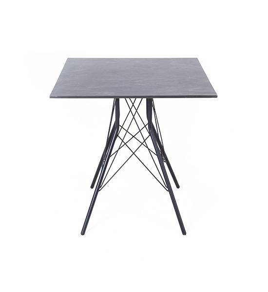 Стол интерьерный из HPL 70х70 см, Конте, цвет: серый гранит