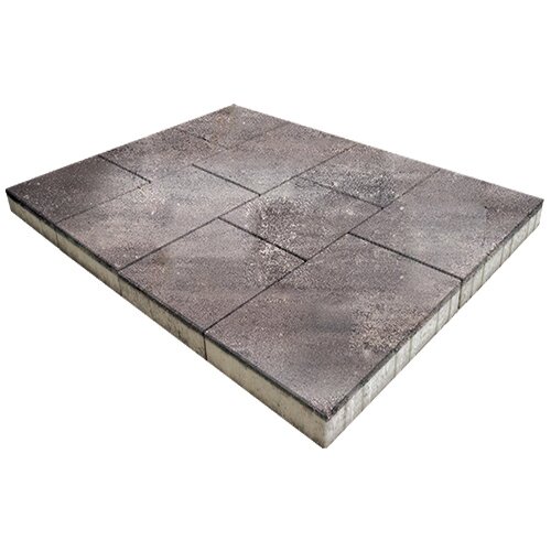 Тротуарная плитка SteinRus Инсбрук Ланс 60 мм 300/450 х 300 мм, цвет: умбра