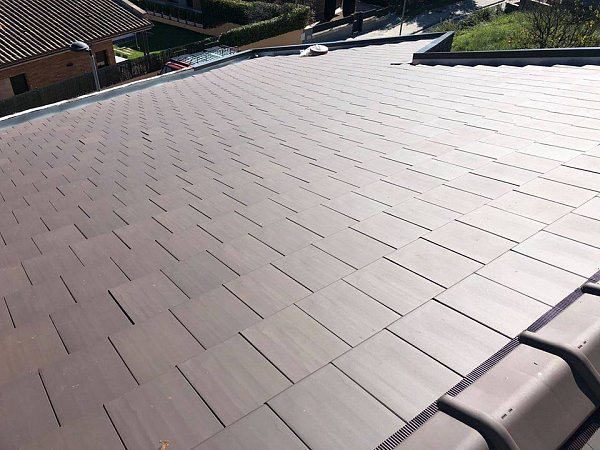 Керамическая черепица Tejas Borja TECH Flat 10, Chocolate