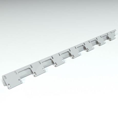 Опора надстенного желоба из нержавеющей стали для фальцевой кровли, L= 2000 мм без цвета