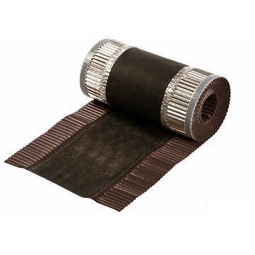 Аэроэлемент конька-хребта MDM VENT-ROLL, 390х5000 мм, цвет: коричневый