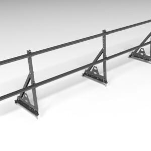 Ограждение кровельное, универсальное Roofsystems Prestige Next, H=600 мм RAL 7024, L=3000 мм