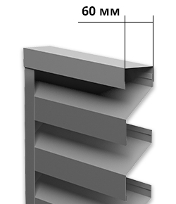 Ламель для забора жалюзи, Milan, с пленкой 0.5 мм, Drap TX, RAL 9005