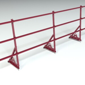 Ограждение кровельное, универсальное Roofsystems Prestige Next, H=900 мм RAL 9003, L=3000 мм