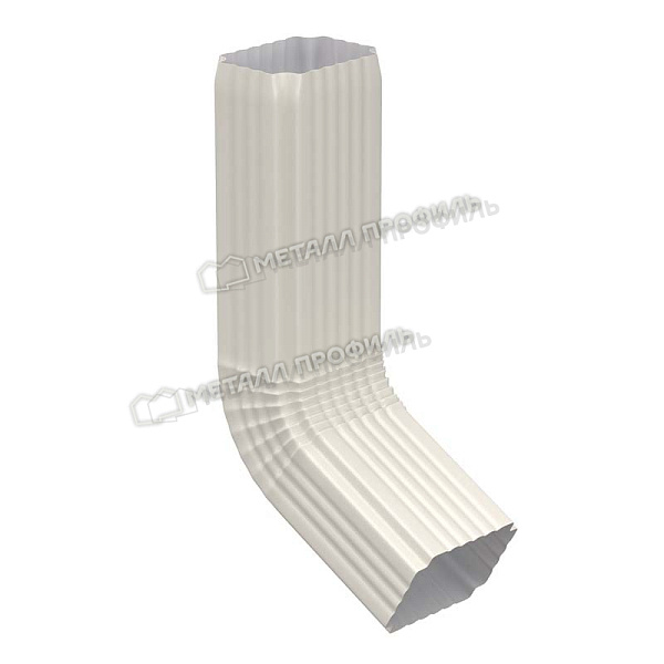 Колено трубы 60°, Металл Профиль Бюджет, Ø76х102 мм, RAL 9003