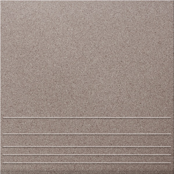 Керамогранит, Уральский гранит, Стандарт, 300х300х8 мм УГ 118, матовый, ступени, коричневый