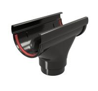 Воронка желоба пвх, Grand Line дизайн Ø 135/90 мм, цвет: черный