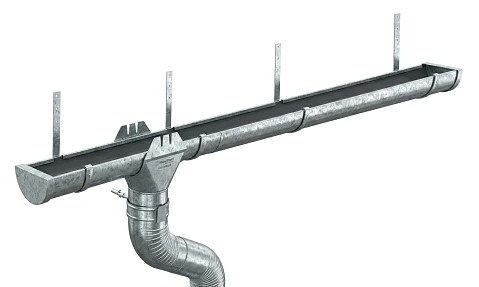 Водосточная система Металл Профиль Проект Ø 185/150 мм, Оцинкованная