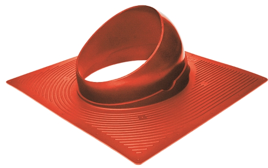 Основание для вент. трубы Krovent Base-VT, бит. черепица до монтажа 125/150 мм красный