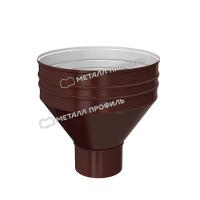 Воронка водосборная Ø350/150 мм, Металл Профиль Проект, PE, RAL 8017