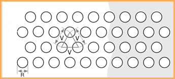 Перфорированный стальной лист 2000х1250 мм RV 4-6, 0.5 мм, PU Matt, RAL 7024