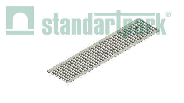 Решетка водоприемная Standartpark, Basic DN200, нерж. сталь, кл. A, арт: 2590