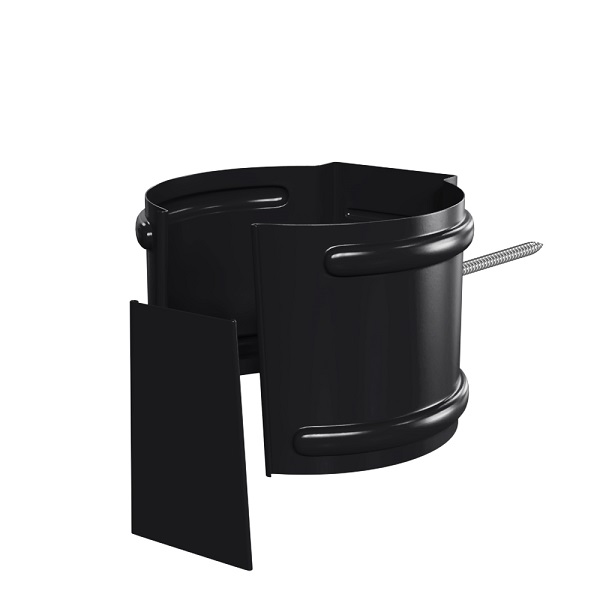 Держатель трубы на кирпич Ø100 мм, Металл Профиль Foramina, PUR, RAL 9005