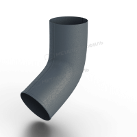 Колено сливное Ø100 мм, Металл Профиль Foramina Freeze, Grey