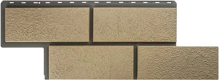 Фасадные панели Альта Профиль, Неаполитанский камень, 1260 х 450 мм цвет: слоновая кость