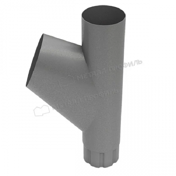 Тройник трубы Ø100 мм, Металл Профиль Foramina Freeze, Grey