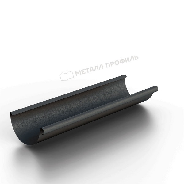 Желоб водосточный Ø125 мм, L=3000 мм, Металл Профиль Foramina Freeze, DarkBrown