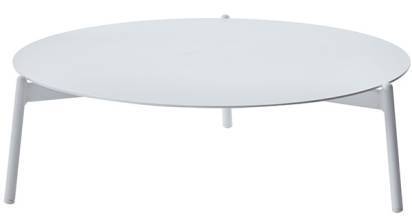 Столик журнальный круглый, Тоскана, Ø 103 см, H 28,5 см, цвет: белый