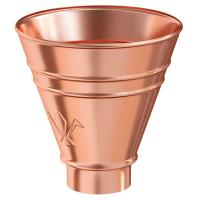 Воронка водосборная круглая Aquasystem Элит 90/125, медь