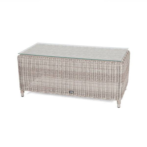 Стол журнальный из искусственного ротанга, Кон Панна цвет: бежевый