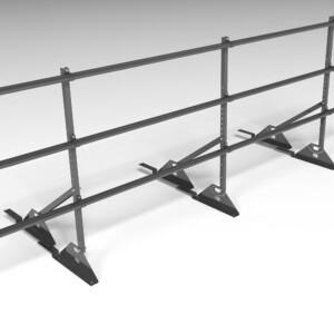 Ограждение кровельное для композитной черепицы Roofsystems Prestige композит, H=900 мм RAL 7024, L=3000 мм