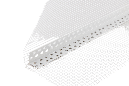 Профиль угловой пвх с армирующей сеткой 10х15 см, L=2500 мм