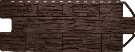 Фасадные панели Альта Профиль, Гранд каньон ЭКО, 1160 х 450 мм цвет: коричневый