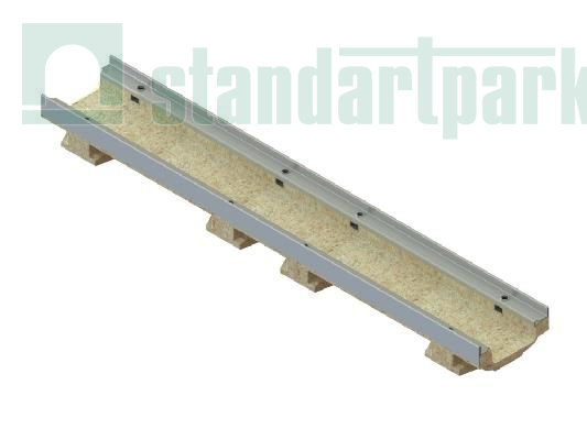 Лоток водоотводный Standartpark, CompoMax Drive DN100, D400, h 80, ПВ-Ус /усиленный/, арт: 7027109