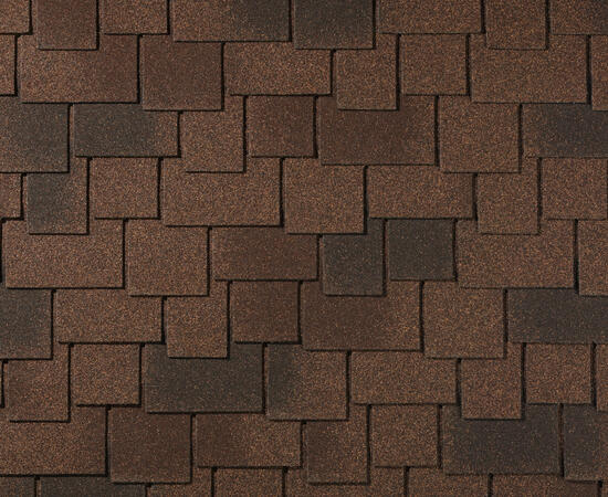 Битумная черепица RoofShield, Премиум, резиденция цвет: мускатный орех, 2.3 м² / уп.