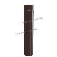 Труба соединительная Ø90 мм, Металл Профиль, GS lite, L=1000 мм, PE, RAL 8017