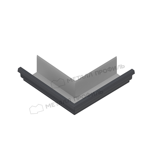 Угол желоба наружный, Металл Профиль Бюджет, Ø120х86 мм, RAL 7024