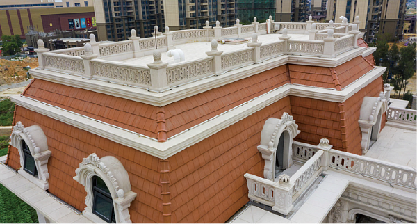 Керамическая черепица Rongguan Flat, цвет: киноварь