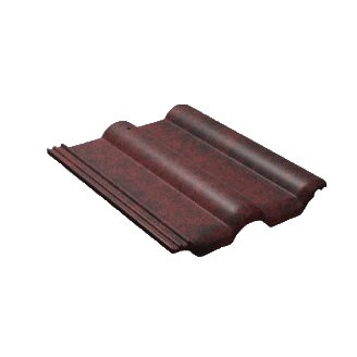 Рядовая черепица Braas Франкфурт 420х330 мм цвет: магма