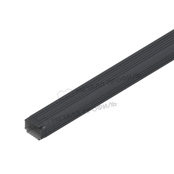 Труба водосточная, Металл Профиль Бюджет, Ø76х102 мм, L=2000 мм, RAL 7024