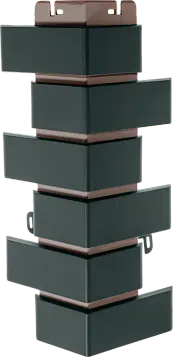 Угол фасадный Альта Профиль, Кирпич клинкерный, 450 х 160 мм цвет: графит