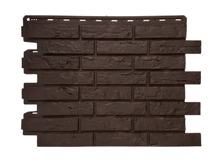 Фасадные панели Альта Профиль, Рижский кирпич ЭКО, 800 х 590 мм цвет: коричневый