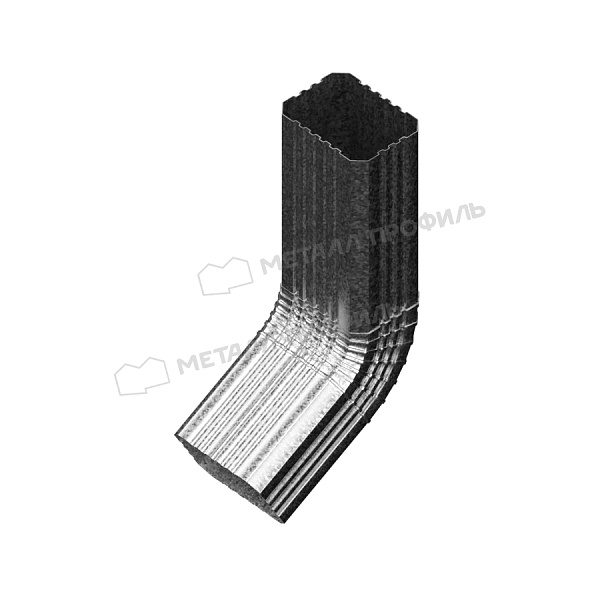 Колено трубы 60°, Металл Профиль Бюджет, Ø 76x102 мм, Zn
