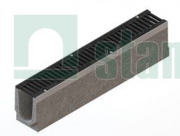 Лоток + решетка щел. чугунная, Standartpark, BetoMax Drive, DN100, h155, арт: 040076333/11-11