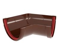 Угол желоба универсальный 135° пвх, Grand Line классик Ø 120 мм, цвет: шоколад