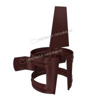 Держатель трубы на дерево Ø 90 мм, Металл Профиль, GrandSystem, PE, RAL 8017