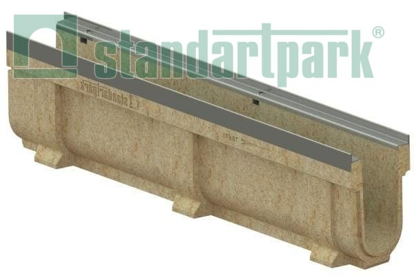 Лоток водоотводный Standartpark, CompoMax Drive DN100, D400, h260, П-Ус /усиленный/, арт: 70671