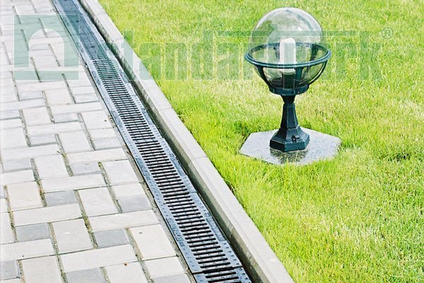 Лоток водоотводный Standartpark, CompoMax Basic, DN100, h100, ПВ /вертик. водоотвод/, арт: 703009