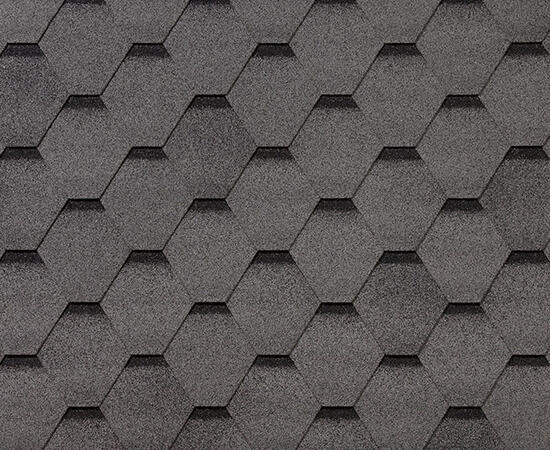 Битумная черепица RoofShield, Фемили Eco Lite, стандарт цвет: серый с оттенением, 3 м² / уп.